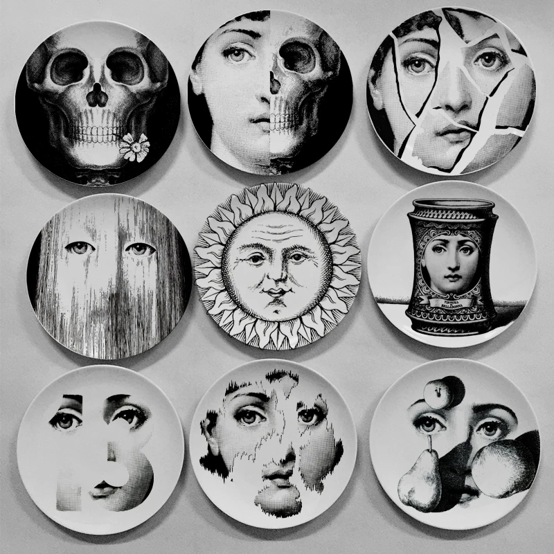 6" / 8" Fornasetti Plates Home Decoration Dinner Dishes Decorative Wall Hanging Background Plate China Wall Plates
6" / 8" Fornasetti Plates Home Decoration Dinner Dishes Decorative Wall Hanging Background Plate China Wall Plates