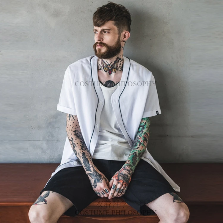 S-5XL ! 2018 New Men's clothing Hair Stylist Splice Handmade Loose V collar Shirt plus size Singer costumes
S-5XL ! 2018 New Men's clothing Hair Stylist Splice Handmade Loose V collar Shirt plus size Singer costumes