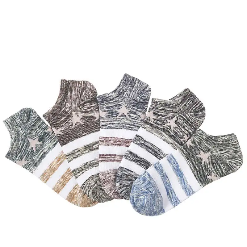 2 pairs/lot Harajuku Five-Pointed Star Striped Men Sox Socks Trend Casual Wild New Socks Cotton Breathable Men Boat Socks
2 pairs/lot Harajuku Five-Pointed Star Striped Men Sox Socks Trend Casual Wild New Socks Cotton Breathable Men Boat Socks