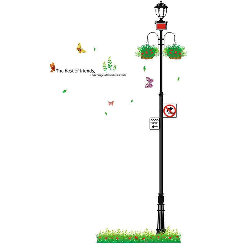 Friendly street light Wall Sticker for Living room Bedroom Sofa Background home decoration Mural Art Decals Wallpaper stickers
Friendly street light Wall Sticker for Living room Bedroom Sofa Background home decoration Mural Art Decals Wallpaper stickers