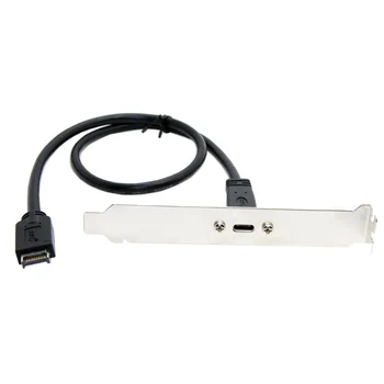 Chenyang 40cm USB 3.1 Front Panel Header to USB-C Type-C Female Extension Cable with Panel Mount Screw
Chenyang 40cm USB 3.1 Front Panel Header to USB-C Type-C Female Extension Cable with Panel Mount Screw