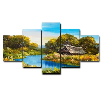 Natural Scenery Water Tree House Vintage Canvas Oil Painting Poster For Home Kitchen Bathroom Decoration Accessories No Frame
Natural Scenery Water Tree House Vintage Canvas Oil Painting Poster For Home Kitchen Bathroom Decoration Accessories No Frame