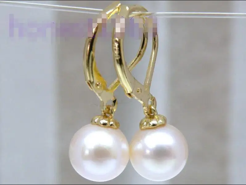 Free Shipping >>>>Pretty AAA+++ 9mm Round White Akoya Peral Dangle Earring 14k Yellow Gold Filled
Free Shipping >>>>Pretty AAA+++ 9mm Round White Akoya Peral Dangle Earring 14k Yellow Gold Filled