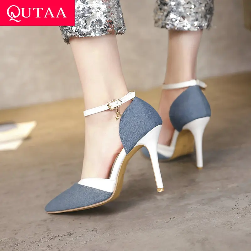 QUTAA 2020 Women Shoes Platform Women Pumps Thin High Heel Pointed Toe Two-piece Fashion Women Shoes Ladies Pumps Size 34-43
QUTAA 2020 Women Shoes Platform Women Pumps Thin High Heel Pointed Toe Two-piece Fashion Women Shoes Ladies Pumps Size 34-43