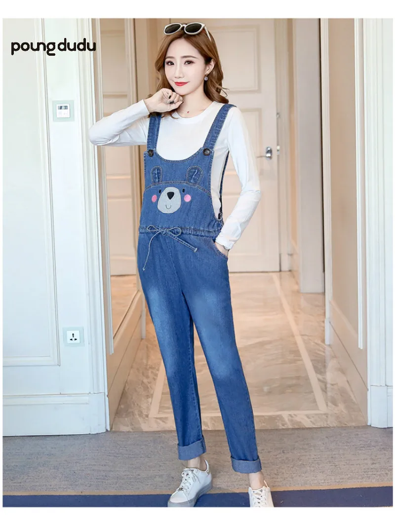 Poungdudu Maternity pants Denim Bib pants Overalls for pregnant women Cotton Adjustable strap Plus size jeans clothing
Poungdudu Maternity pants Denim Bib pants Overalls for pregnant women Cotton Adjustable strap Plus size jeans clothing