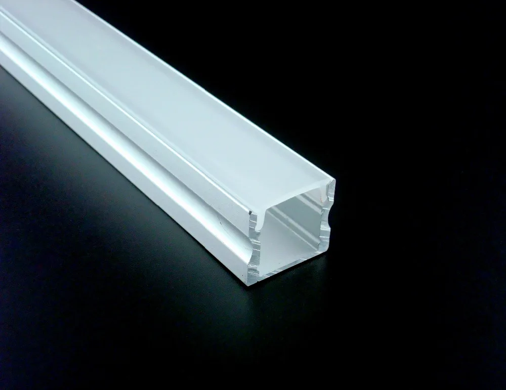 Image 5m 2515B aluminum profile with cover for width up to 12mm led strips wood kitchen cabinets exhibition boot stores shelf lights