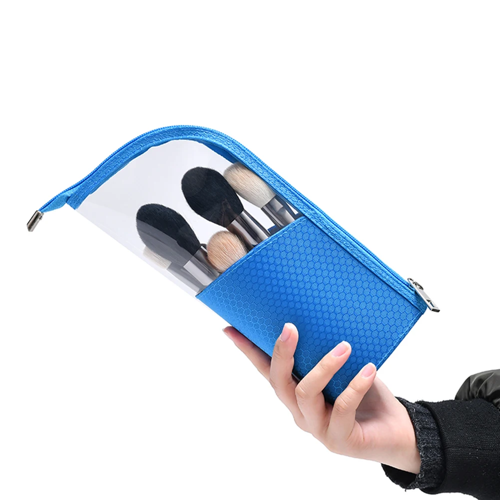 Makeup Bag Pouch Cosmetic Stand-up Brush Holder Travel Organizer Half Transparent Portable Fashion Waterproof Multifunction
Makeup Bag Pouch Cosmetic Stand-up Brush Holder Travel Organizer Half Transparent Portable Fashion Waterproof Multifunction