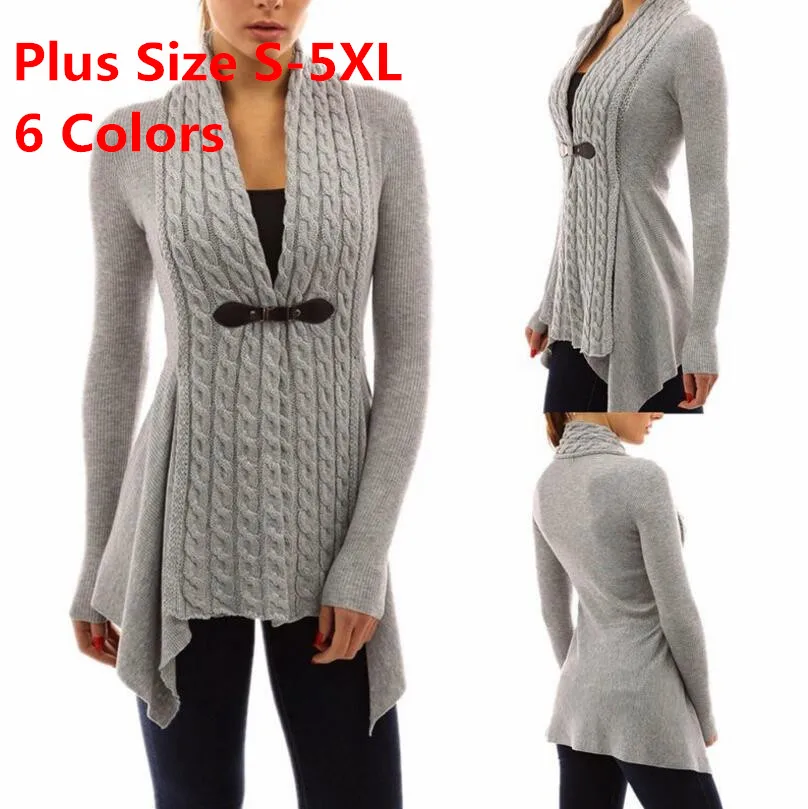 S-5XL Plus Size New Fashion Cardigan Women Spring Autumn Jacket Coat Solid Casual Tops Irregular Hem Knitted Long Sweaters
S-5XL Plus Size New Fashion Cardigan Women Spring Autumn Jacket Coat Solid Casual Tops Irregular Hem Knitted Long Sweaters