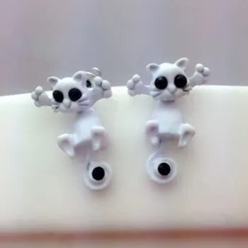 12 style Fashion Colourful bijoux 3D Black eye Cute Small Cat Stud Earrings For Girl Fine Jewelry brincos Single
12 style Fashion Colourful bijoux 3D Black eye Cute Small Cat Stud Earrings For Girl Fine Jewelry brincos Single