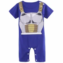 Baby Boys Romper Dragon Ball Z Halloween Costume Infant Vegeta Cosplay Toddler Jumpsuit Newborn Bebe Goku Super Saiyan Playsuits(China)