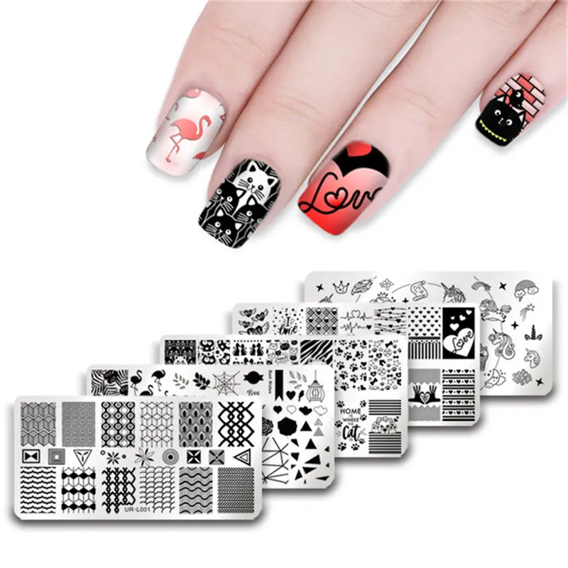 UR SUGAR 1Pc Happy Valentine's Day Flowders Simple Wave Line Stamping Template Manicure Nail Art DIY Plate
UR SUGAR 1Pc Happy Valentine's Day Flowders Simple Wave Line Stamping Template Manicure Nail Art DIY Plate