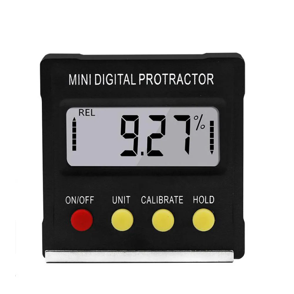 360 Degree Mini Digital Angle Gauge Protractor Inclinometer Electronic Level Box Magnetic Base Measuring Tools winkelmesser
360 Degree Mini Digital Angle Gauge Protractor Inclinometer Electronic Level Box Magnetic Base Measuring Tools winkelmesser