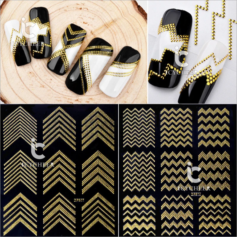 ICYCHEER Mixed Shape Nail Art Accessories 3D Sticker Tips Decoration Metal Line Guide DIY Nail Art Decoration
ICYCHEER Mixed Shape Nail Art Accessories 3D Sticker Tips Decoration Metal Line Guide DIY Nail Art Decoration
