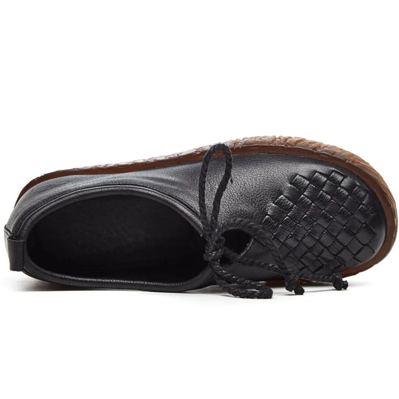 Casual flat women's shoes Spring summer hot new leather handmade soft bottom comfortable fashion trend woven women Single shoes
Casual flat women's shoes Spring summer hot new leather handmade soft bottom comfortable fashion trend woven women Single shoes