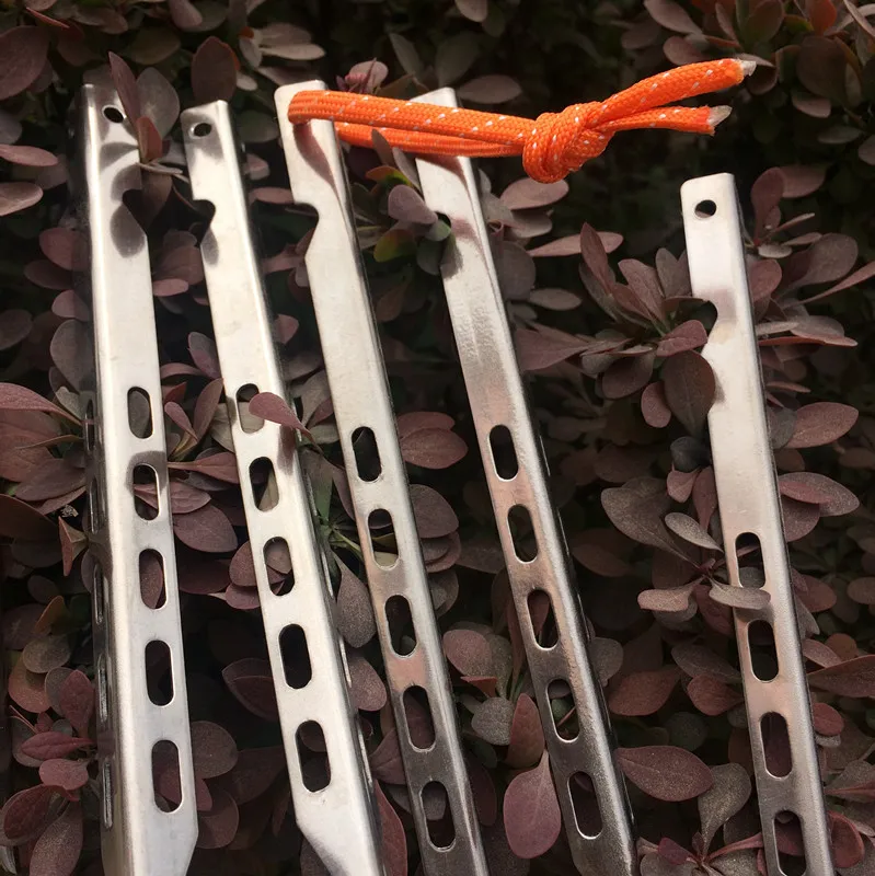 PYTITANS 6pcs Titanium Tent Peg V Shape titanium Spike Windproof Outdoor Camping titanium tent nail Titanium Tent stake
PYTITANS 6pcs Titanium Tent Peg V Shape titanium Spike Windproof Outdoor Camping titanium tent nail Titanium Tent stake