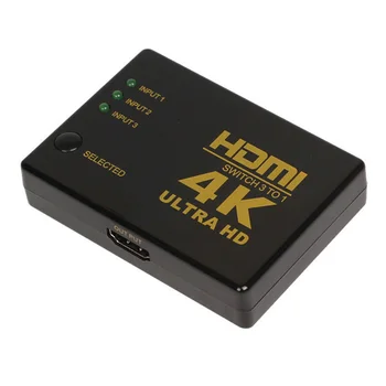 4K*2K HDMI 3 in 1 out Switch Splitter TV Switcher Box Ultra HD for HDTV PC for DVD HDTV Xbox
4K*2K HDMI 3 in 1 out Switch Splitter TV Switcher Box Ultra HD for HDTV PC for DVD HDTV Xbox