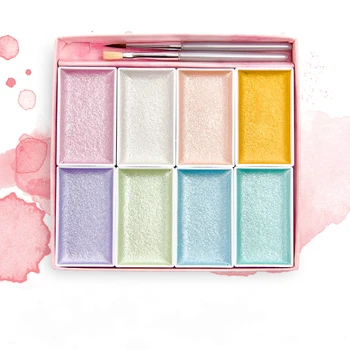 8 color watercolor painting set solid pigment, pearl color,Solid watercolor
8 color watercolor painting set solid pigment, pearl color,Solid watercolor