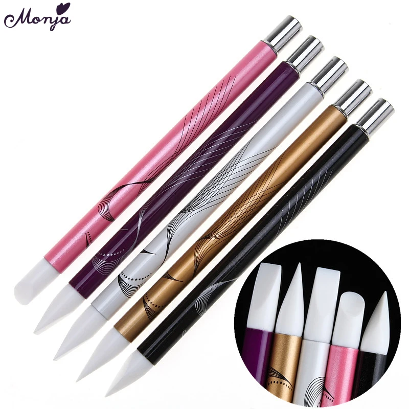 Monja 5pcs Metal Silicone Nail Art Brush Acrylic Liquid Powder Carving Craft Pottery Sculpture Image Painting Shaping Pen Kit
Monja 5pcs Metal Silicone Nail Art Brush Acrylic Liquid Powder Carving Craft Pottery Sculpture Image Painting Shaping Pen Kit