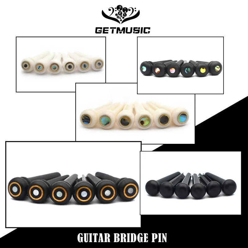 6Pcs Bone Bridge Pins Ebony Bridge Pins Rosewood and Plastic for Acoustic Guitar Pearl Shell Brass Circle
6Pcs Bone Bridge Pins Ebony Bridge Pins Rosewood and Plastic for Acoustic Guitar Pearl Shell Brass Circle
