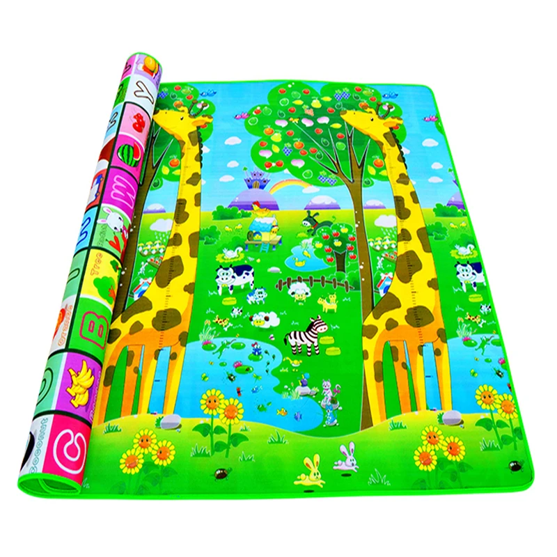 Baby Crawling Play Mat 2*1.8 Meter Climb Pad Double-Side Fruit Letters And Happy Farm Baby Toys Playmat Kids Carpet Baby Game
Baby Crawling Play Mat 2*1.8 Meter Climb Pad Double-Side Fruit Letters And Happy Farm Baby Toys Playmat Kids Carpet Baby Game