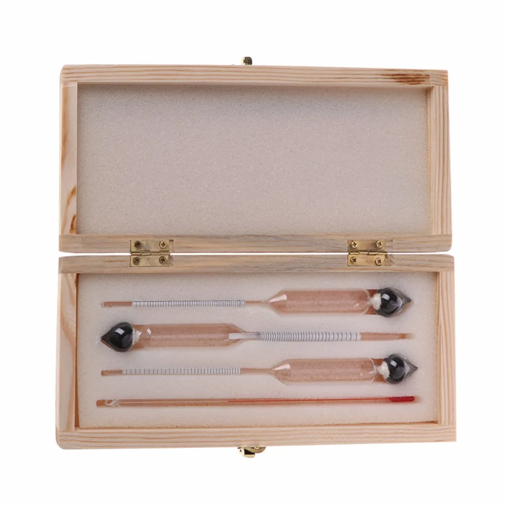 0-100% Hydrometer Alcoholmeter Tester Set Alcohol Concentration Meter + Thermometer Concentration Meters Tools 3 Pcs
0-100% Hydrometer Alcoholmeter Tester Set Alcohol Concentration Meter + Thermometer Concentration Meters Tools 3 Pcs