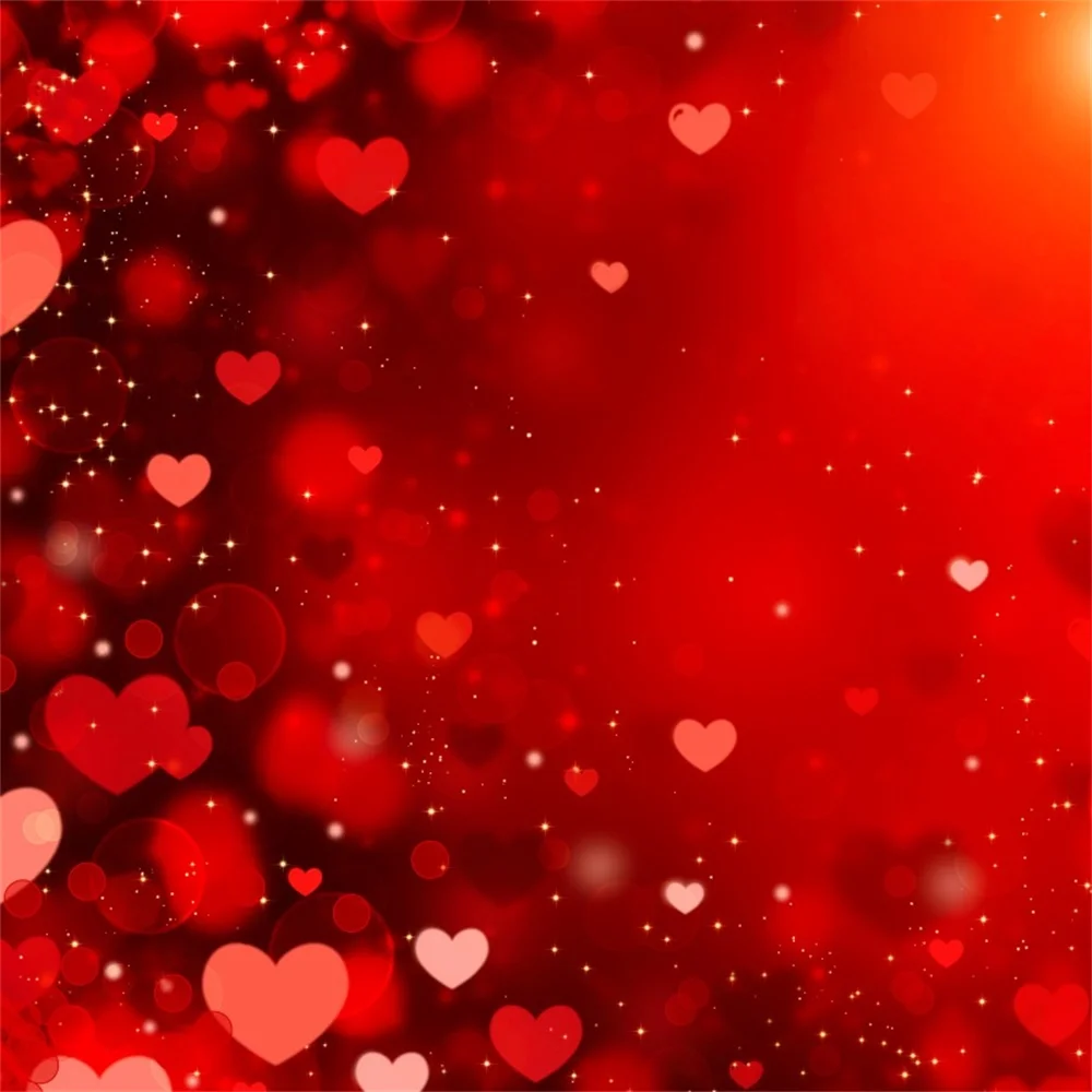 Фото Laeacco Счастливый День святого Валентина Сердца Свет боке сказочная Вечеринка