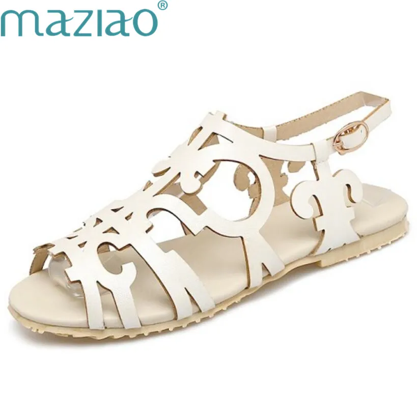 Summer Lovely Sweet Hollow out Design Women Sandals Comfort Travel Beach Sandals Fashion Casual Flats Shoes Rome Style MAZIAO
Summer Lovely Sweet Hollow out Design Women Sandals Comfort Travel Beach Sandals Fashion Casual Flats Shoes Rome Style MAZIAO
