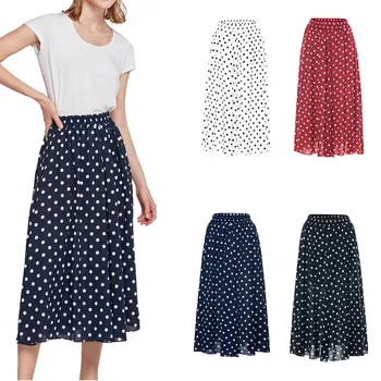 KLV Fashion Women Dot Print Skirt Female Wave Point Half-Length A-Line Skirt Lady Bohemian Beach Skirts Dropship 4.4
KLV Fashion Women Dot Print Skirt Female Wave Point Half-Length A-Line Skirt Lady Bohemian Beach Skirts Dropship 4.4