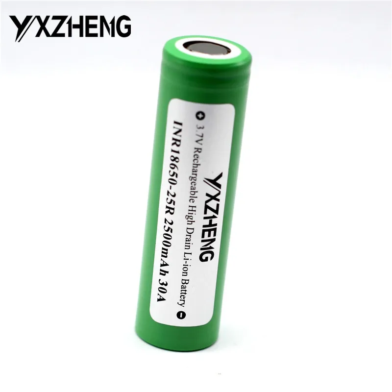 INR18650-25R li-ion Battery 2500mah Rechargeable 30A High Drain for Vape Mode
INR18650-25R li-ion Battery 2500mah Rechargeable 30A High Drain for Vape Mode