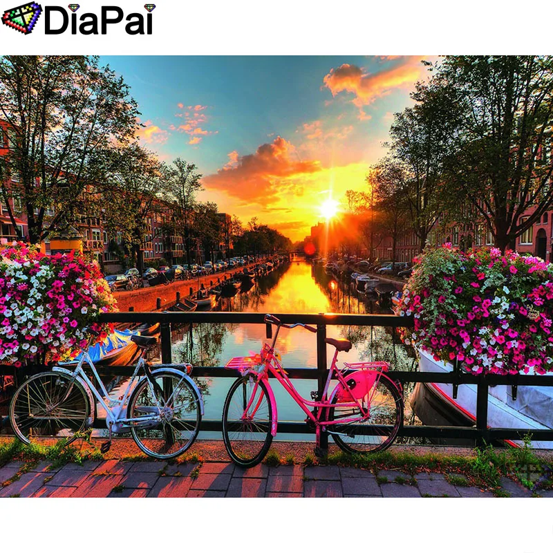 DIAPAI Diamond Painting 5D DIY 100% Full Square/Round Drill "Bicycle flower" Diamond Embroidery Cross Stitch 3D Decor A24725
DIAPAI Diamond Painting 5D DIY 100% Full Square/Round Drill "Bicycle flower" Diamond Embroidery Cross Stitch 3D Decor A24725