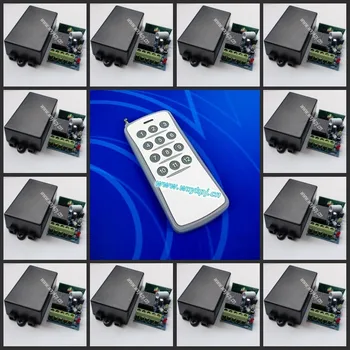 2016 New 300M DC12V 10A rf Wireless Remote control light switch ON OFF 12 Receivers&1Transmitter For Garage door remote control
2016 New 300M DC12V 10A rf Wireless Remote control light switch ON OFF 12 Receivers&1Transmitter For Garage door remote control
