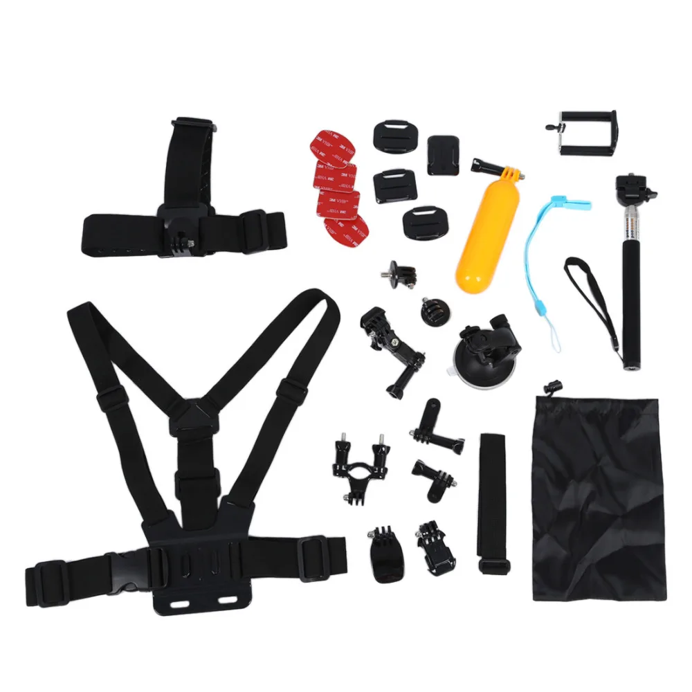 24 in1 Professional Basic Accessories Combo Kits For GoPro Hero 3 3+ 4 Sports Camera accessories
24 in1 Professional Basic Accessories Combo Kits For GoPro Hero 3 3+ 4 Sports Camera accessories