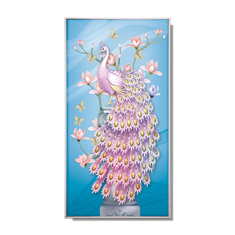 Hot Sell DIY Full Diamond Painting Fresh Peacock Animal Vertical Diamond Mosaic Embroidery Kit Home Decorative Rhinestone Crafts
Hot Sell DIY Full Diamond Painting Fresh Peacock Animal Vertical Diamond Mosaic Embroidery Kit Home Decorative Rhinestone Crafts