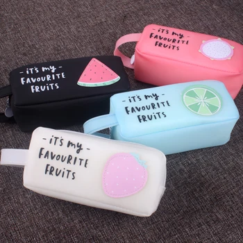 1PC Kawaii Pencil Case Silicone Cartoon Fruit Pen Box Large Bag For Student Girl Gift Cute School Stationery Supplies
1PC Kawaii Pencil Case Silicone Cartoon Fruit Pen Box Large Bag For Student Girl Gift Cute School Stationery Supplies