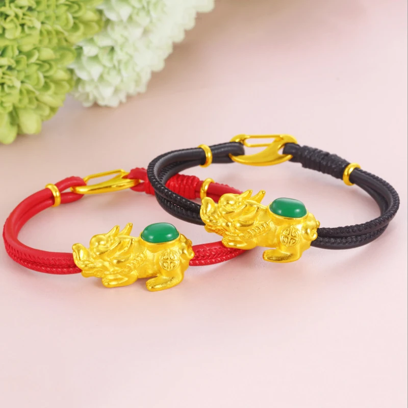 Alluvial Gold Lucky Brave Troops Leather Couples Bracelets for Men & Women Jewelry 2018
Alluvial Gold Lucky Brave Troops Leather Couples Bracelets for Men & Women Jewelry 2018