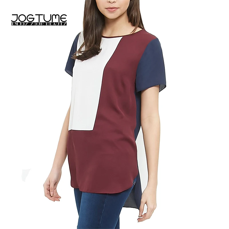 JOGTUME Plus Size 6XL T-Shirts Spring Summer Womens Fashion Chiffon T Shirt Stitching Short Sleeved Ladies Casual Loose Tops 5XL
JOGTUME Plus Size 6XL T-Shirts Spring Summer Womens Fashion Chiffon T Shirt Stitching Short Sleeved Ladies Casual Loose Tops 5XL