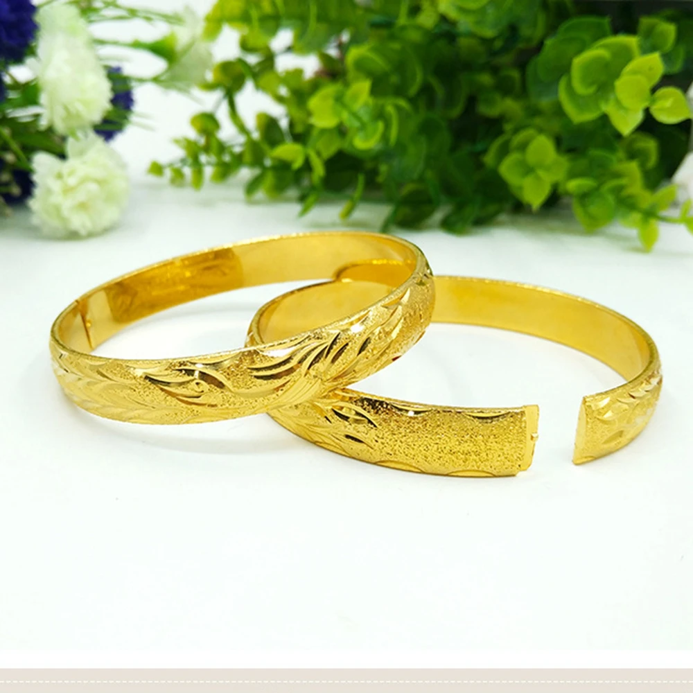Фото Модный золотистый браслет Дубай ювелирные изделия Классический женский