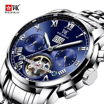 New WEISIKAI Men's Watches Luxury Brand Automatic Mechanical Watch Male Waterproof Double Hollow out Clock Sapphire Luminous
New WEISIKAI Men's Watches Luxury Brand Automatic Mechanical Watch Male Waterproof Double Hollow out Clock Sapphire Luminous
