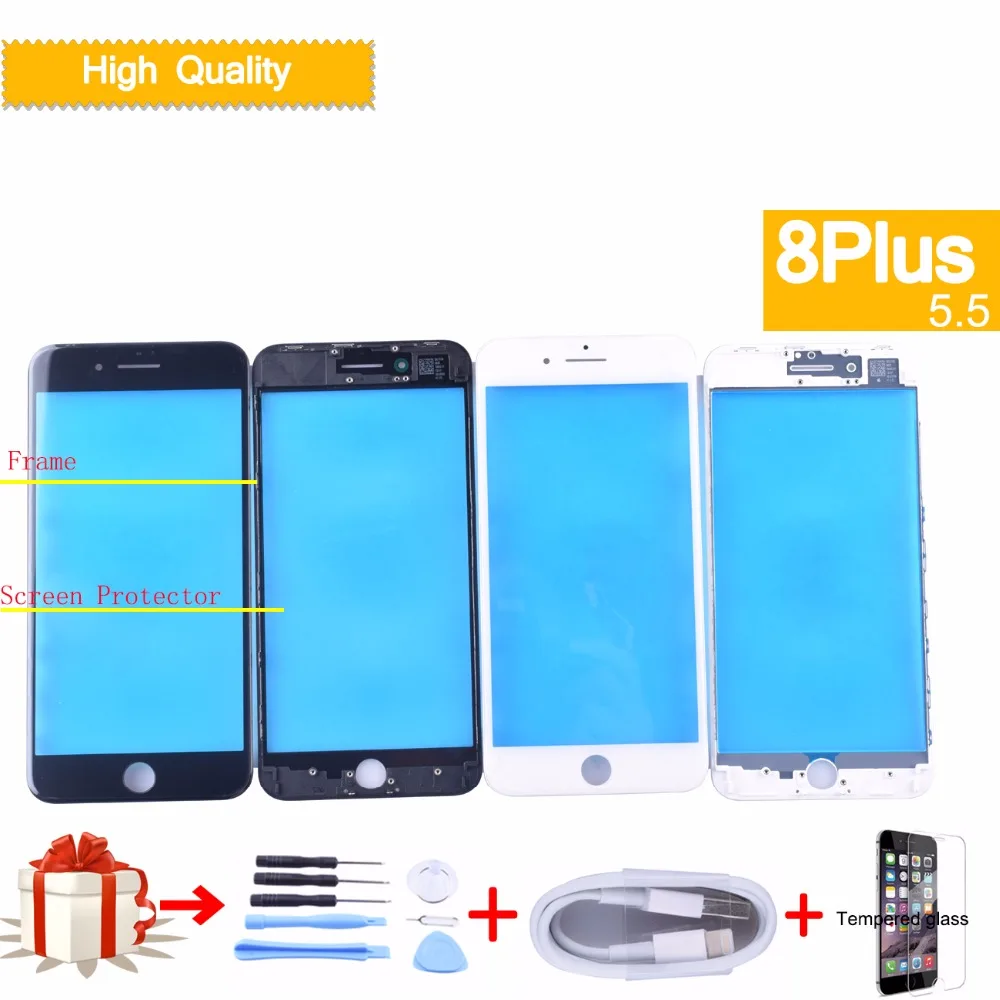 10pcs For iPhone 8 Plus 8Plus Front LCD Touch Screen Digitizer GLASS Lens panel with frame bezel for iphone 8 plus glass
10pcs For iPhone 8 Plus 8Plus Front LCD Touch Screen Digitizer GLASS Lens panel with frame bezel for iphone 8 plus glass