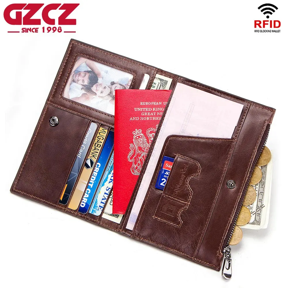 GZCZ 2018 Long Women MEN Wallets New Clutch Genuine Leather Fashion Multi-Functional Patchwork Women's Purses and Walet Wallet
GZCZ 2018 Long Women MEN Wallets New Clutch Genuine Leather Fashion Multi-Functional Patchwork Women's Purses and Walet Wallet