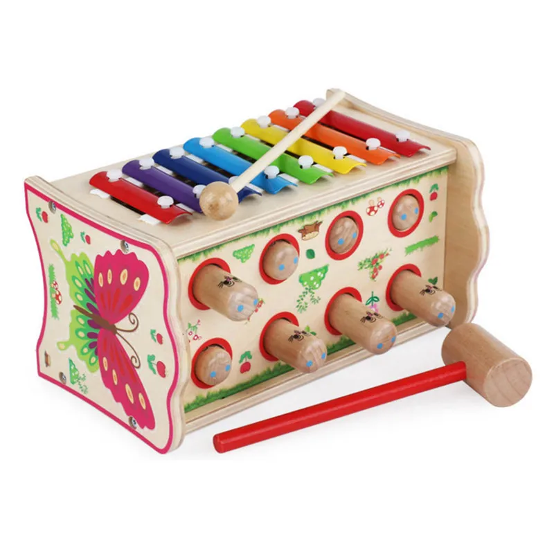 New Fashion Arrival 2 In 1 Wooden Playing Hammer Toy Double Side Game Musical Piano Balls Knocking Toy Entertainment
New Fashion Arrival 2 In 1 Wooden Playing Hammer Toy Double Side Game Musical Piano Balls Knocking Toy Entertainment