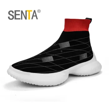 SENTA Socks Sneakers High Top Breathable Running Shoes for Men Lightweight Athletic Sports Shoes Outdoor Walking Fitness Shoes
SENTA Socks Sneakers High Top Breathable Running Shoes for Men Lightweight Athletic Sports Shoes Outdoor Walking Fitness Shoes