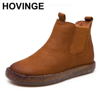 HOVINGE Martin Boots Genuine Leather Ankle Shoes Vintage Casual Shoes Flat With Retro Handmade Women Boots Lady
HOVINGE Martin Boots Genuine Leather Ankle Shoes Vintage Casual Shoes Flat With Retro Handmade Women Boots Lady