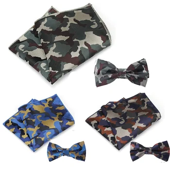 Men Business Camouflage Pre-tied Bow Tie Pocket Square Wedding Handkerchief Set QNTIE0093
Men Business Camouflage Pre-tied Bow Tie Pocket Square Wedding Handkerchief Set QNTIE0093