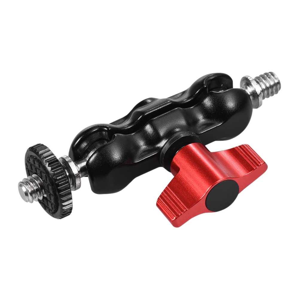 Andoer Arm Mount Adapter Multi-function Double Ballhead With Shoe Mount and 1/4 Inch Screw For DSLR
Andoer Arm Mount Adapter Multi-function Double Ballhead With Shoe Mount and 1/4 Inch Screw For DSLR