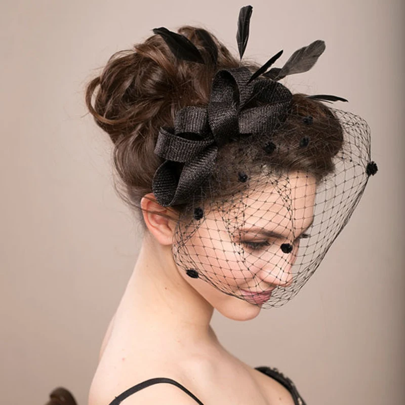 Fashion Bride Hair Bow Hat Wedding Veil Photo Portrait Flower Feather Headdress Hairpin Gauze Cover The Face
Fashion Bride Hair Bow Hat Wedding Veil Photo Portrait Flower Feather Headdress Hairpin Gauze Cover The Face