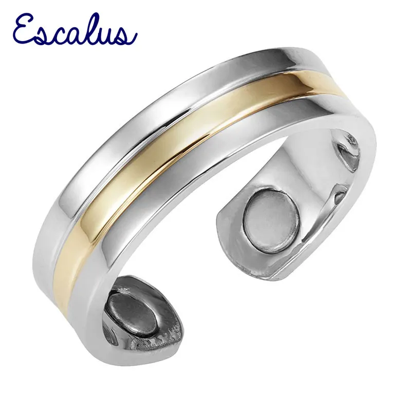 Escalus Wedding Bands Magnetic Women Ring 2-Tone Silver Color Classical Resizable Female Magnet Fashion Rings Jewelry Charm
Escalus Wedding Bands Magnetic Women Ring 2-Tone Silver Color Classical Resizable Female Magnet Fashion Rings Jewelry Charm