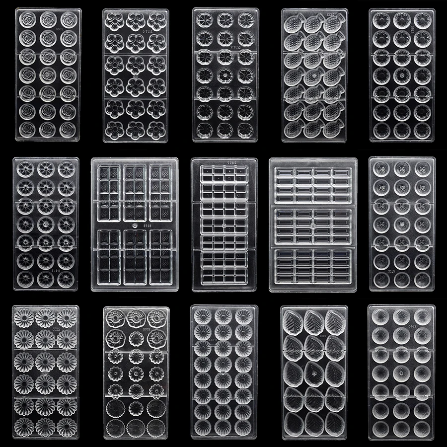 Chocolate Candy Bars 3D Molds Polycarbonate Plastic Form Bakery Cake Decoration Baking Pastry Tools for Moldes Para Chocolate
Chocolate Candy Bars 3D Molds Polycarbonate Plastic Form Bakery Cake Decoration Baking Pastry Tools for Moldes Para Chocolate