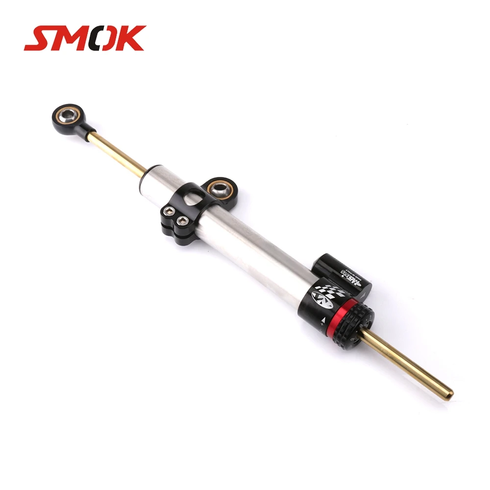SMOK Universal Motorcycle Adjustable Steering Damper Stabilizer For Honda CBR600RR CB650F Benelli Leoncino NC750X KTM Duke 125
SMOK Universal Motorcycle Adjustable Steering Damper Stabilizer For Honda CBR600RR CB650F Benelli Leoncino NC750X KTM Duke 125