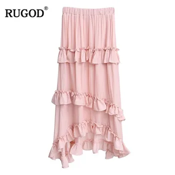 RUGOD 2019 New irregular women skirt high waist loose ruffled edge multiple layers sweet korean style casual modis falda
RUGOD 2019 New irregular women skirt high waist loose ruffled edge multiple layers sweet korean style casual modis falda